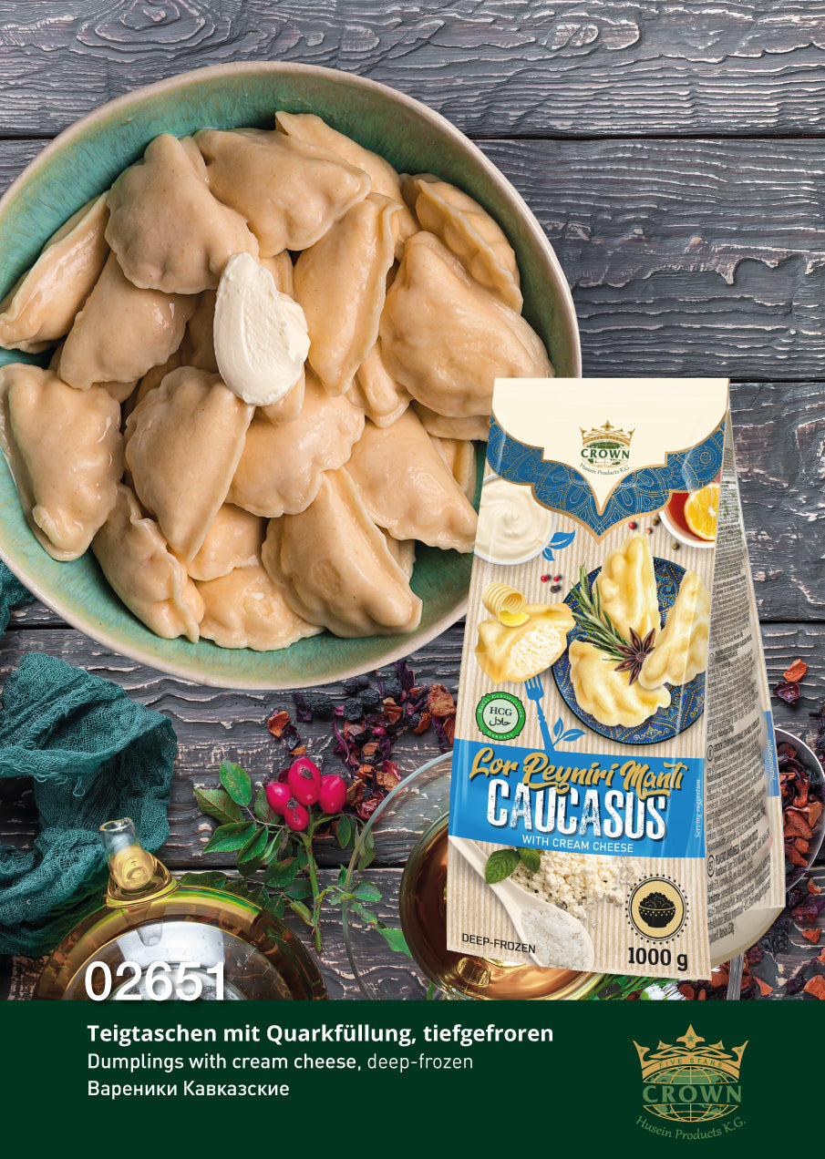 Halal Wareniki Kawkazskie s tworogom, 1,0kg