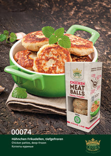 Halal Hähnchen Frikadellen 300g, tiefgefroren