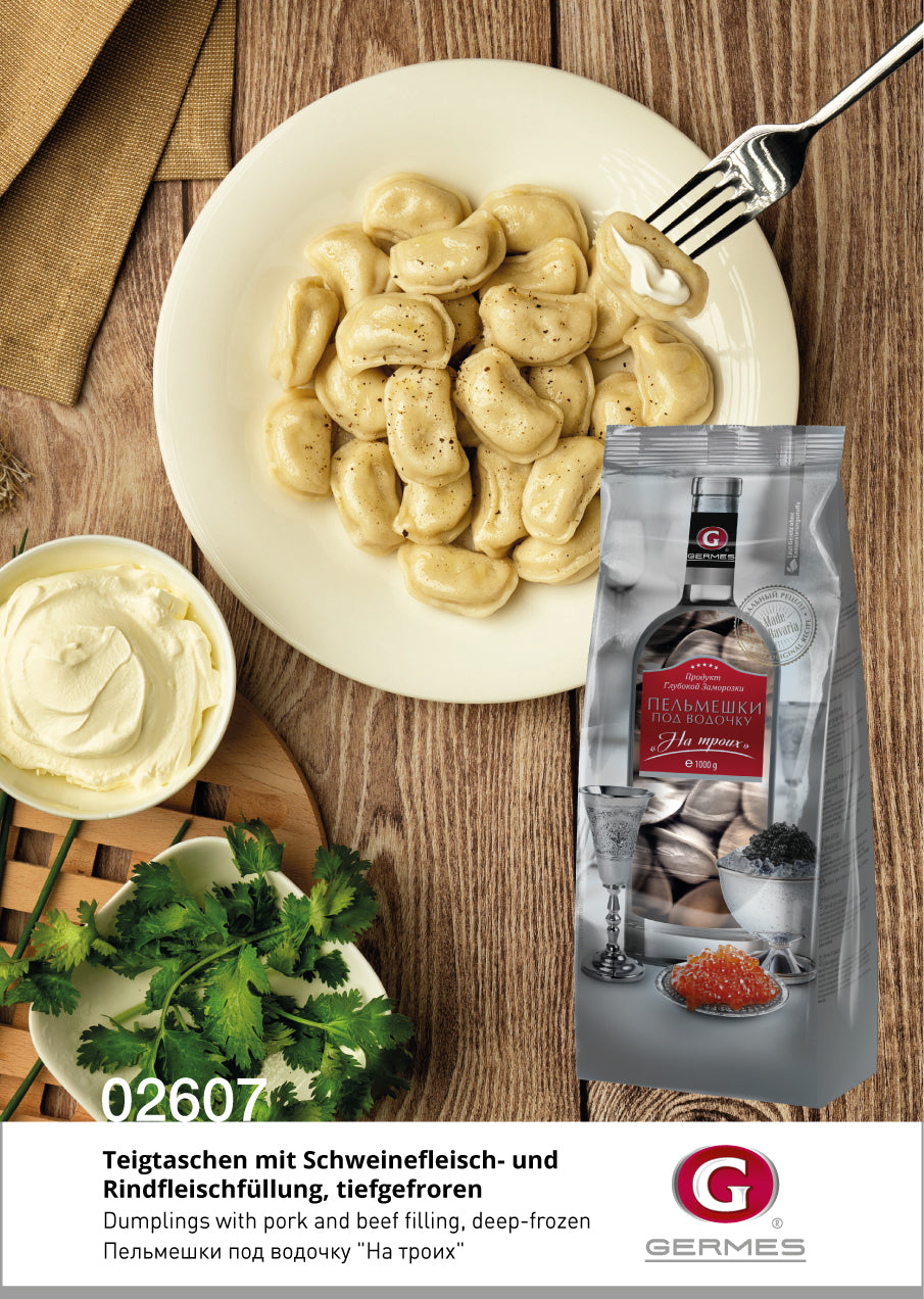 Pelmeni pod wodotschku "Na troich" 1,0kg