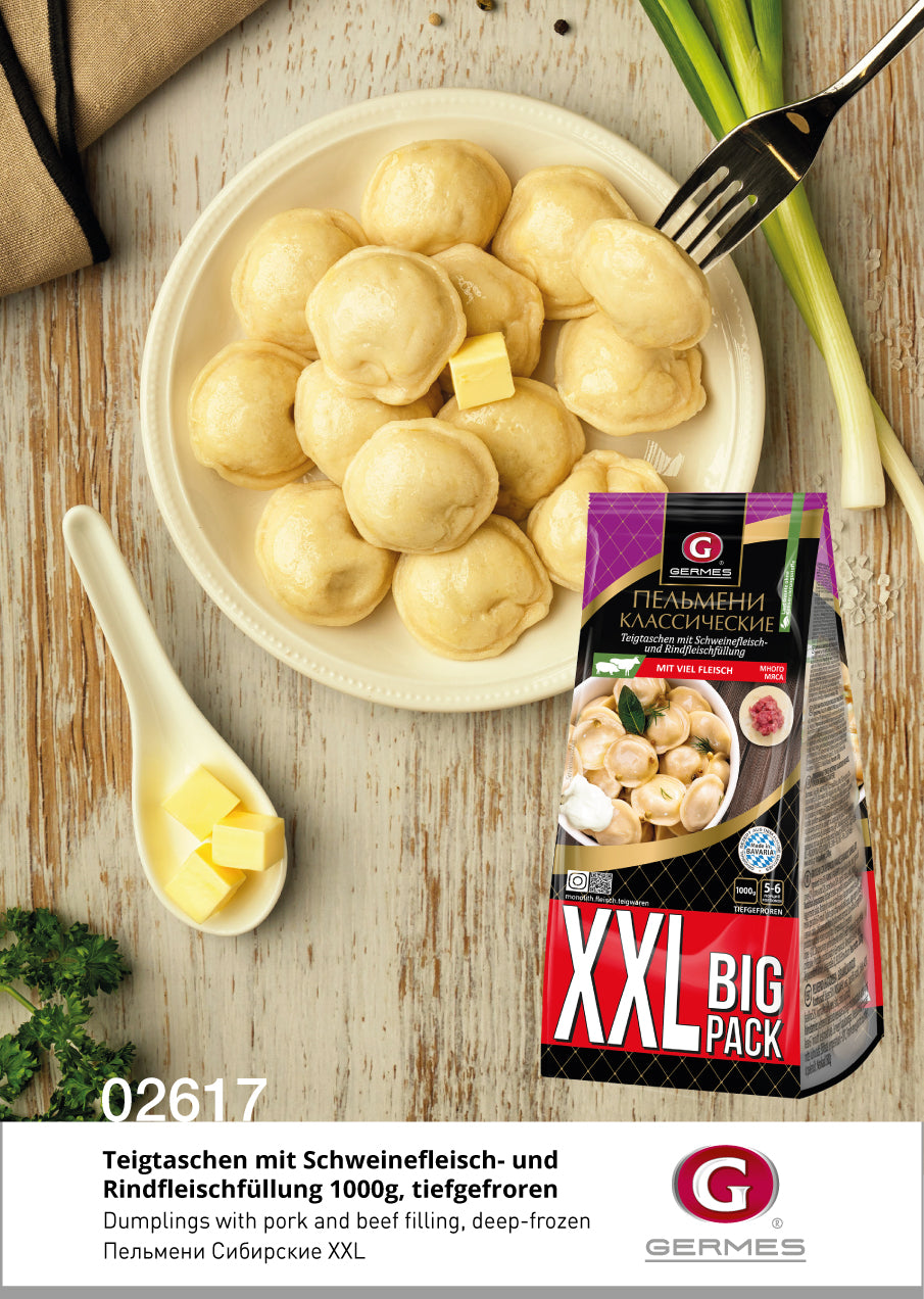 Pelmeni XXL Klassicheskie, 1000g