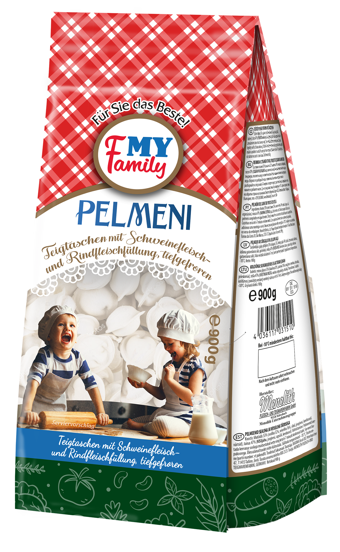 Pelmeni Moja Semja Vkusnjashki, 900g