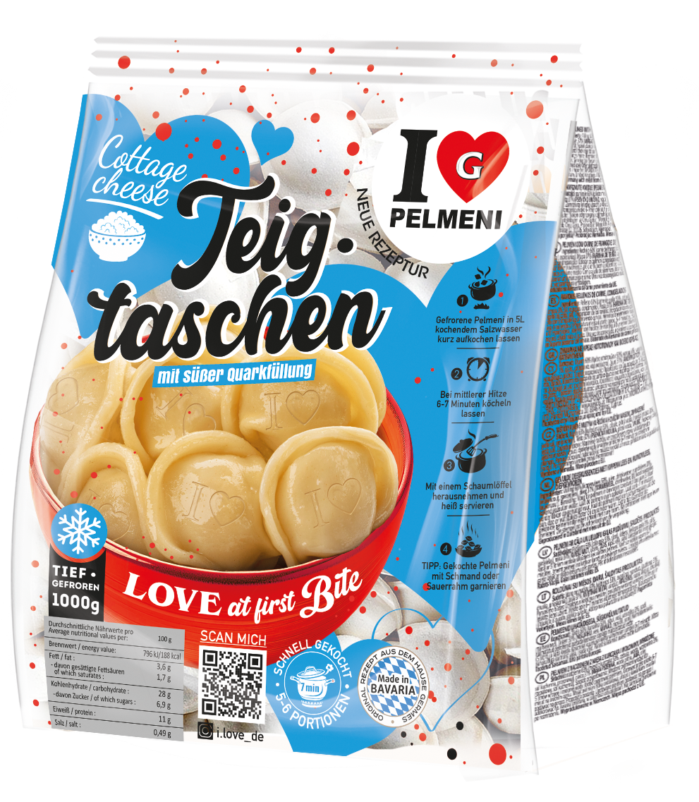 Pelmeni I Love Cottage Cheese, 1000g