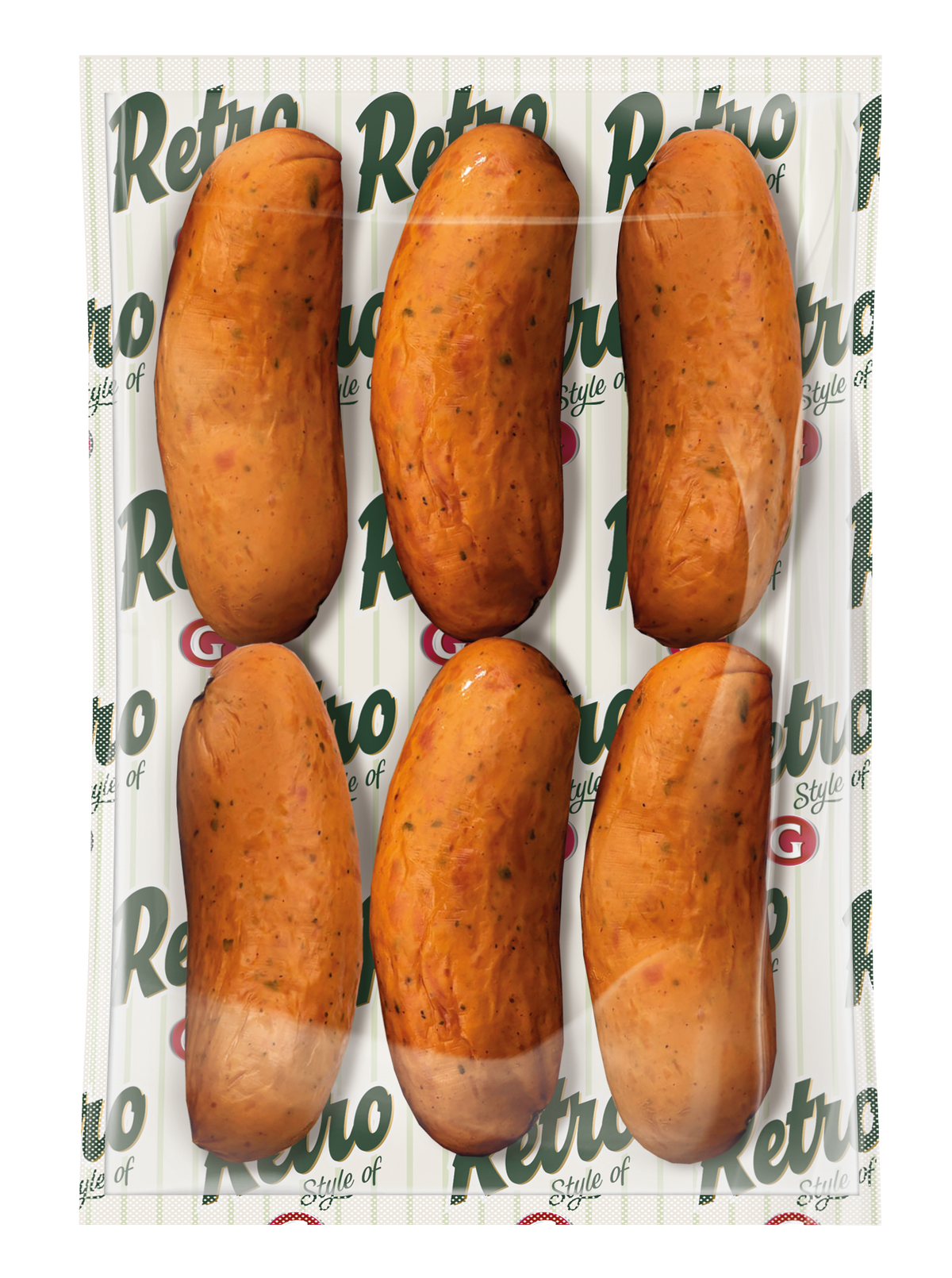 Carnati de casa, afumati la cald, 550g
